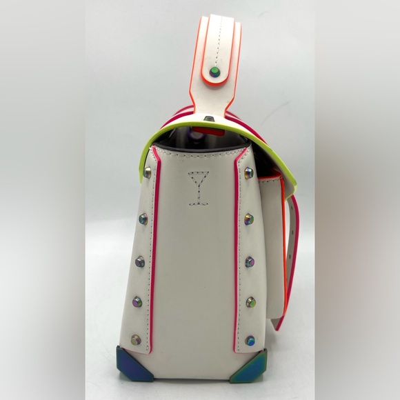 Michael Kors Manhattan Medium Contrast Trim Satchel - Picture 3 of 16